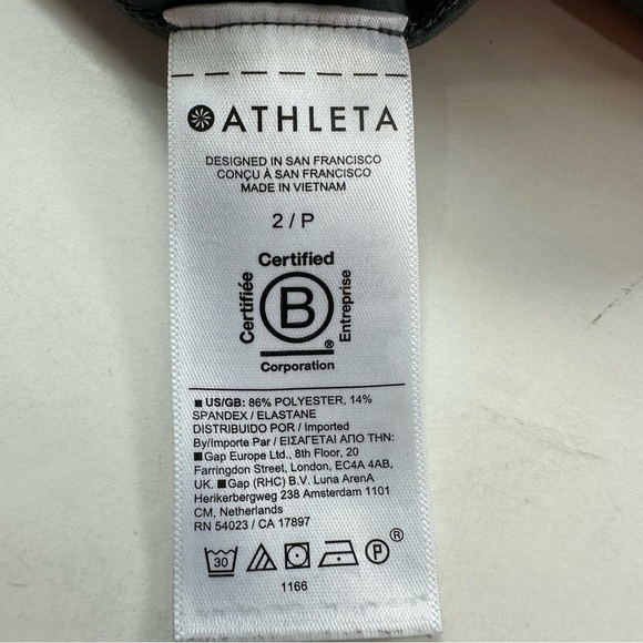 Athleta Attitude Pants Womens 2/P Army Green Ruched Lightweight Pull On - Picture 7 of 7